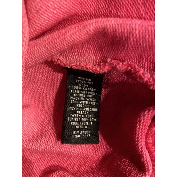 Pink Cold Shoulder Sweatshirt - Picture 4 of 5